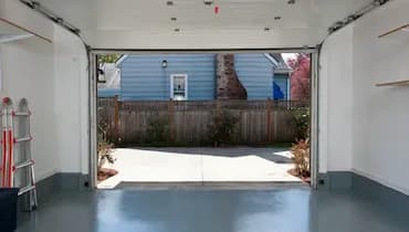 Garage door starting to close then stopping.