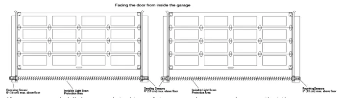 Black and white garage door